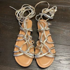 Womens Tie Up Sandals